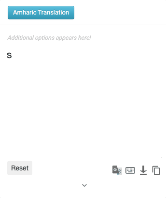 Amharic typing example - simihi mani newi